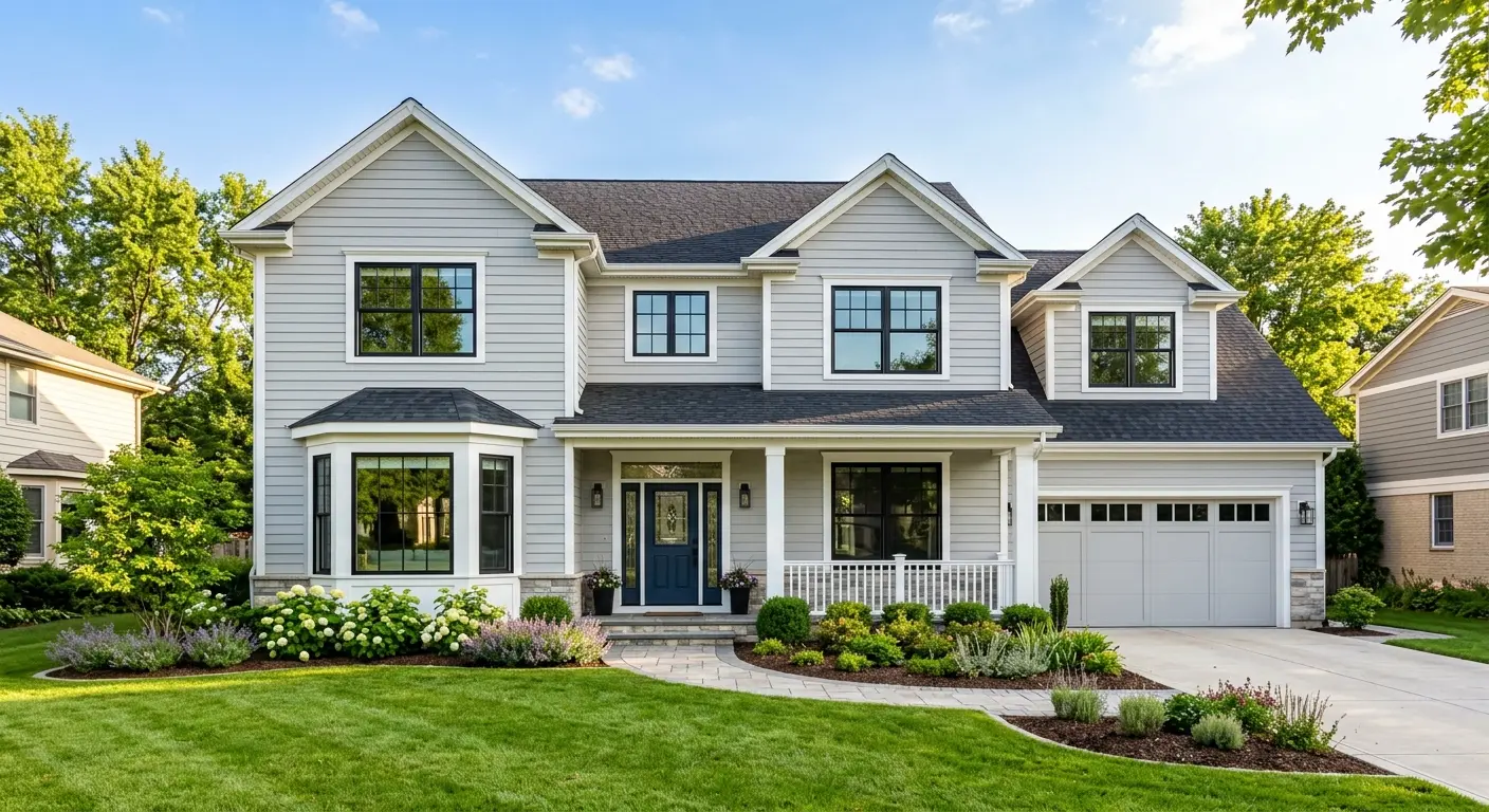 Beautiful house with new windows